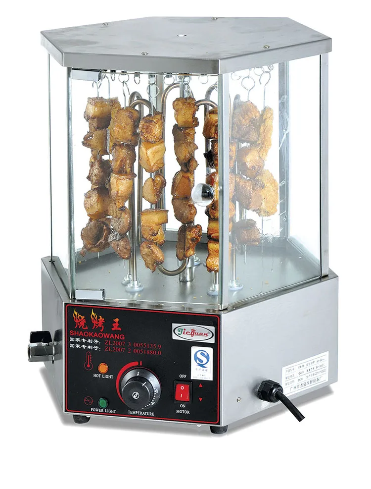 

EB-18-2 ROTARY CORN ROASTER Revolve roasts corn machine The power of the motor is 14 Watt.2-3 rounds per minute