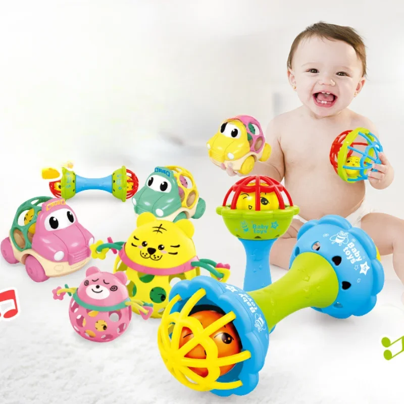 

Baby Rattles Teething Toys for Babies Chew Newborn Toys Grab Shaker Ringing Bell Hand Development Toddler Baby Toys 0-12 Months