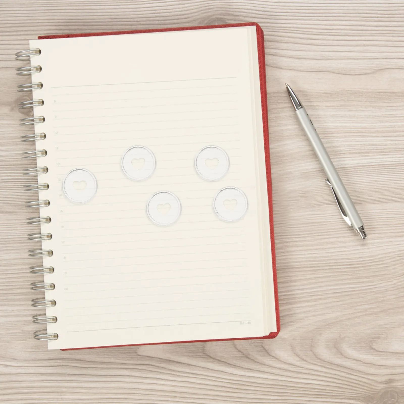 

30Pcs Binder Discs ABS Plastic Loose-Leaf Binding Buckles for Notebooks Planners Discbound Discs Office Binding Supplies