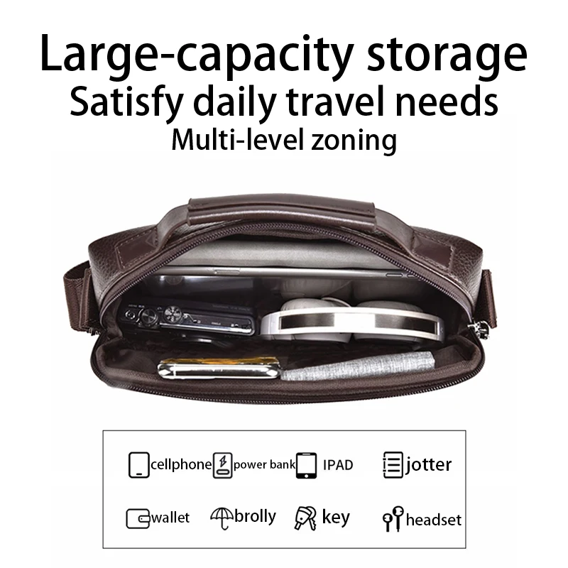 กระเป๋าธุรกิจสองสี ทนทานต่อการ - Leather Work Bag Men บทวิจารณ์และราคา