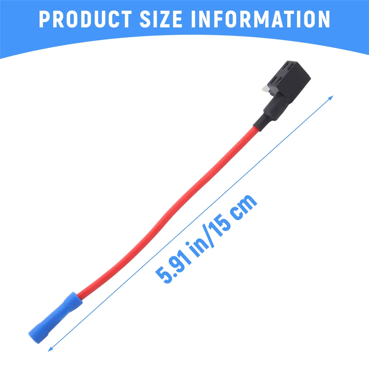 10 pacotes-adaptador de torneira de fusível de circuito adicional de carro 12V Mini suporte de fusível de lâmina APM ATM