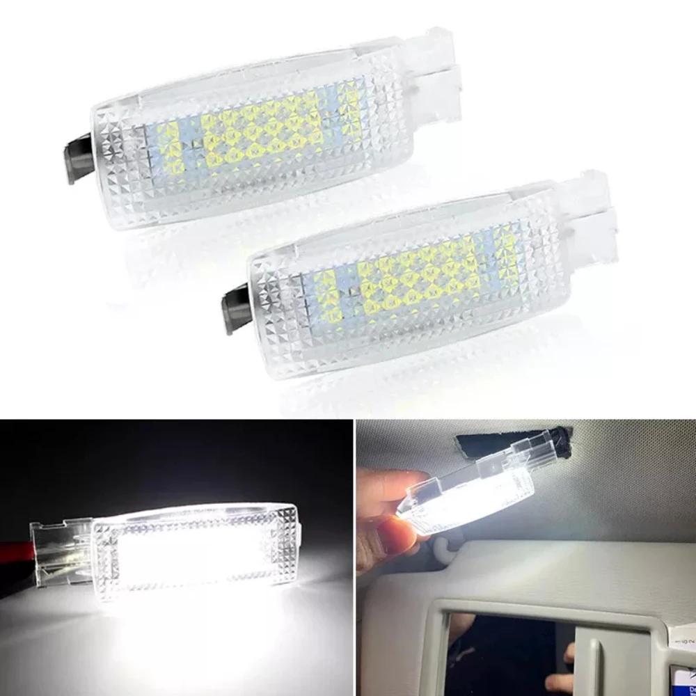 ATVOV LED Sun Visor Vanity Mirror Light Reading Lamp For VW Golf 4 5 6 7 Passat B5 B6 B7 CC Jetta Polo EOS Tiguan Touran Beetle