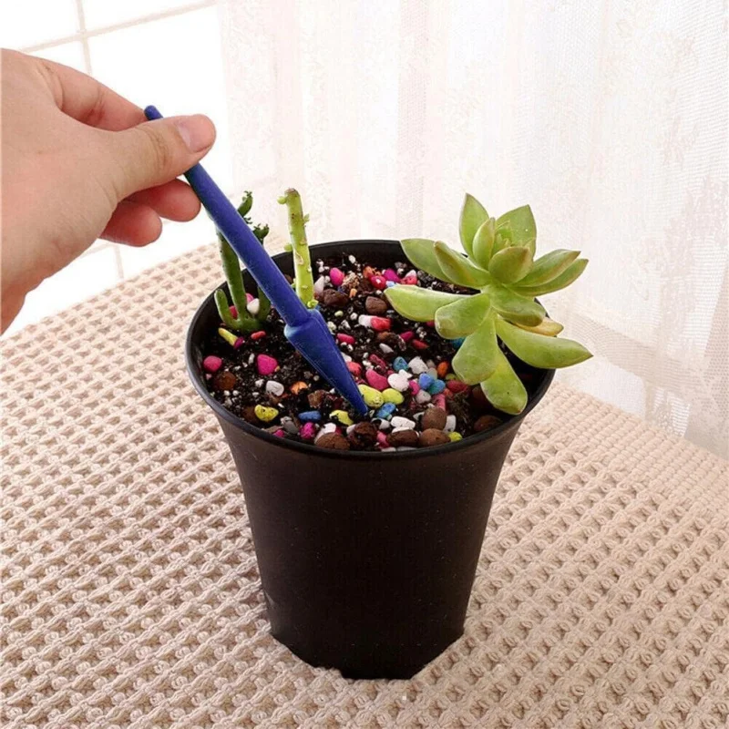 50Pcs Blue Mini Garden Hand Tools, Plastic Transplanting & Sowing Tools for Succulents, Home Gardening