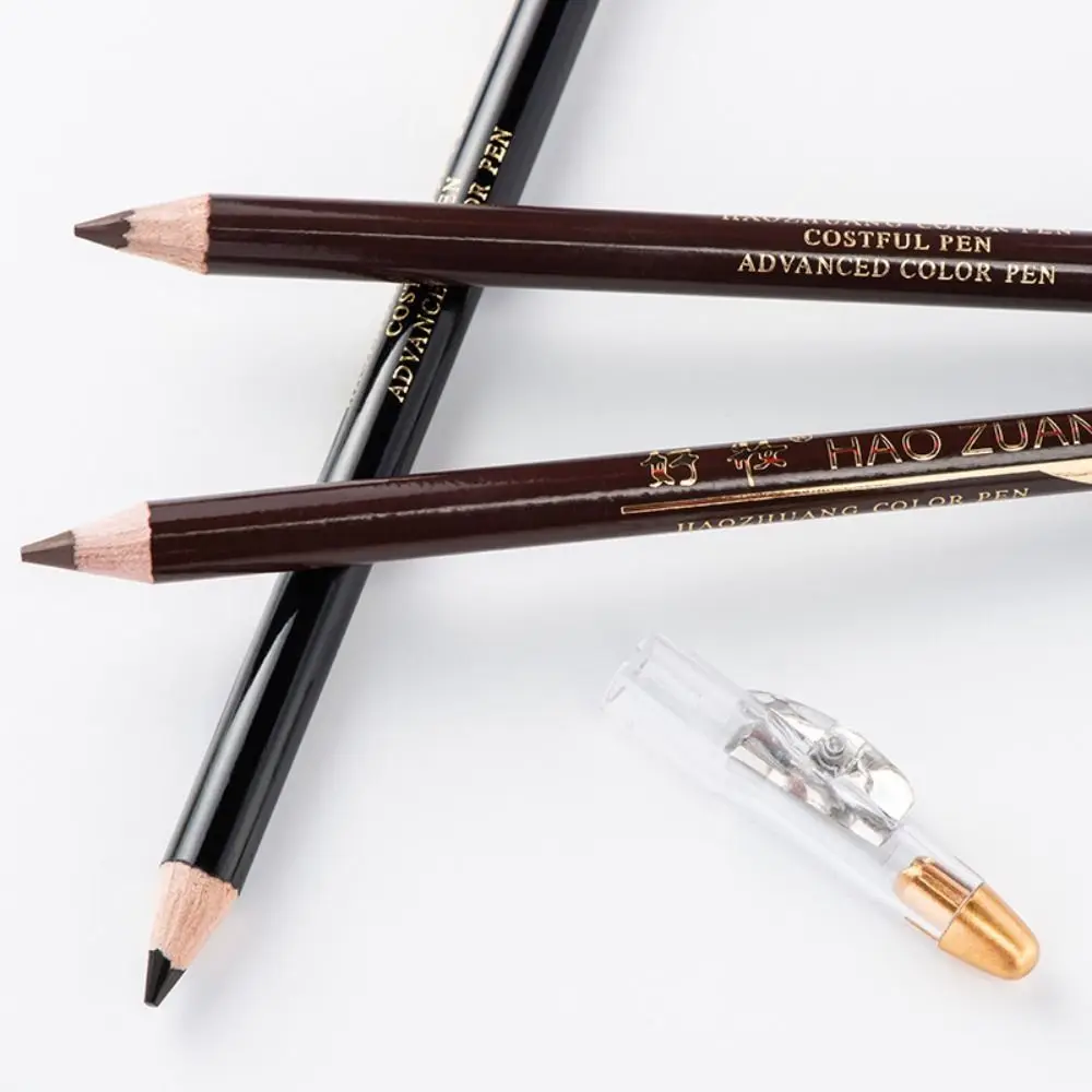 Crayon eye-liner portable avec couvercle taille-crayon, outils de beauté étanches, longue durée, excellent maquillage des yeux, 5 couleurs