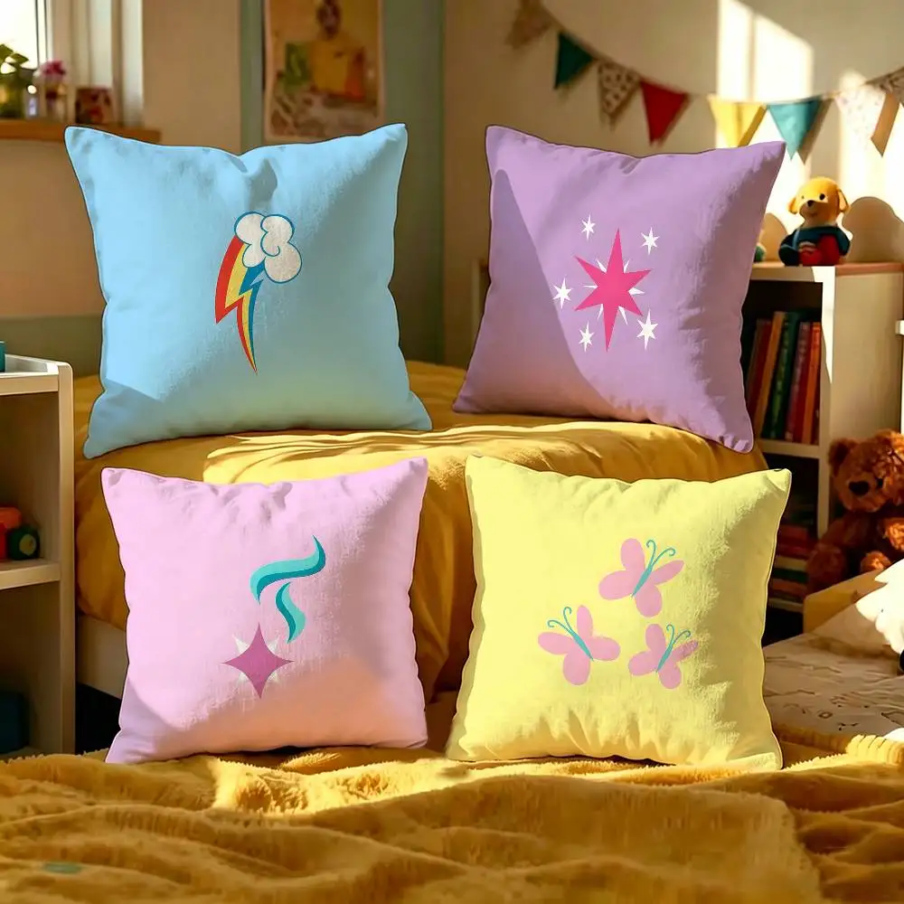 

Cute Anime-H-My-Little-P-PonyS Pillow Gift Home Office Decoration Bedroom Sofa Car Cushion Cover case 45x45