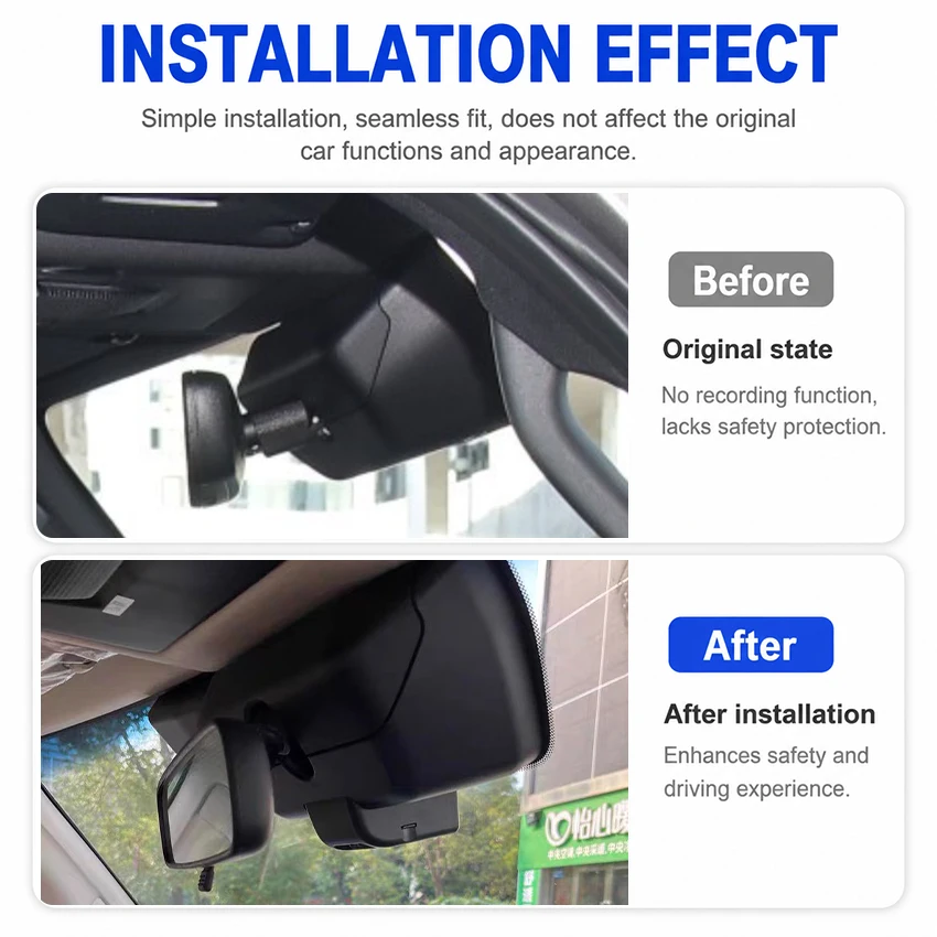 Plug and Play 4K Car Dvr For Toyota Land Cruiser Prado J250 LC250 J250 2024 2025 Dash Cam Wifi Front Rear Camera Video Recorder
