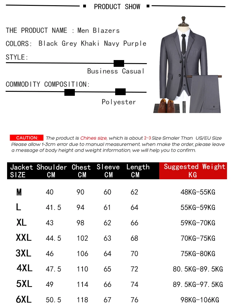 Men Suits Blazers 3 Pieces Wedding 2 Sets Business Elegant Luxury Vest Pants Full Coats 2023 Formal Jackets Korean Free Shipping