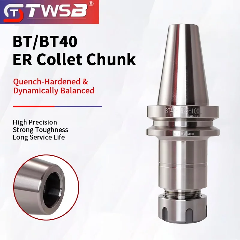 

Precision 0.003 BT30 BT40 Pre-balanced BT-ER Collect Chuck ER16 ER20 ER25 ER32 70L 100L CNC Machining Center Spindle Tool Holder