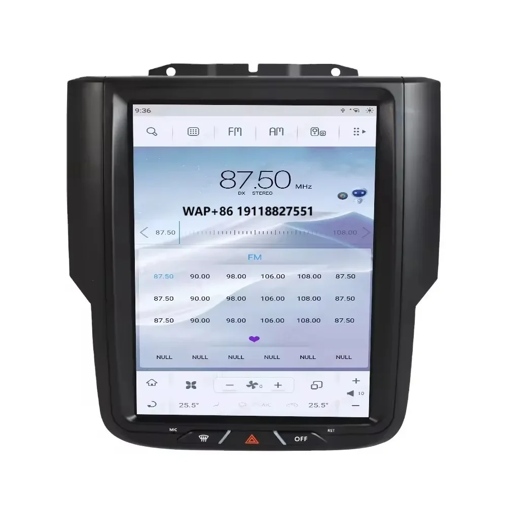 9.7 Inch  Screen Android Car Radio for Dodge RAM 2011-2019  Stereo Multimedia Player Carplay Auto 4G GPS Navigation