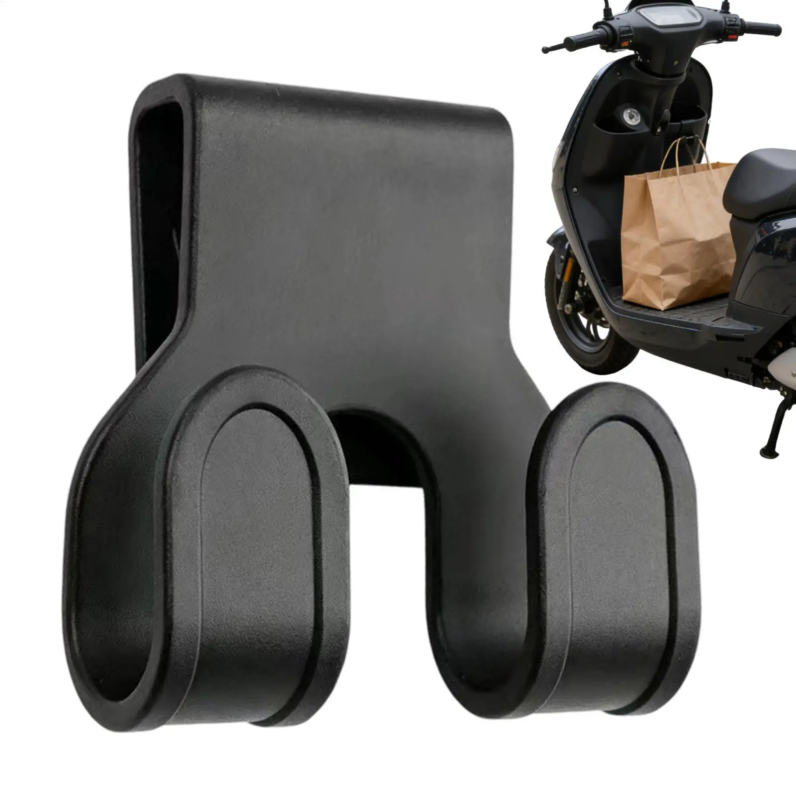 Motorcycle Hanger for Storage Box Heavy-Duty Space-Saving Electric Vehicles Accessory Double Hooks for Road Trips