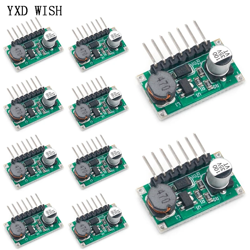 10pcs 3W DC-DC 7.0-30V to 1.2-28V Step Down Buck Converter Module DC IN 7-30V Out 700mA LED Lamp Driver Support PMW Dimmer