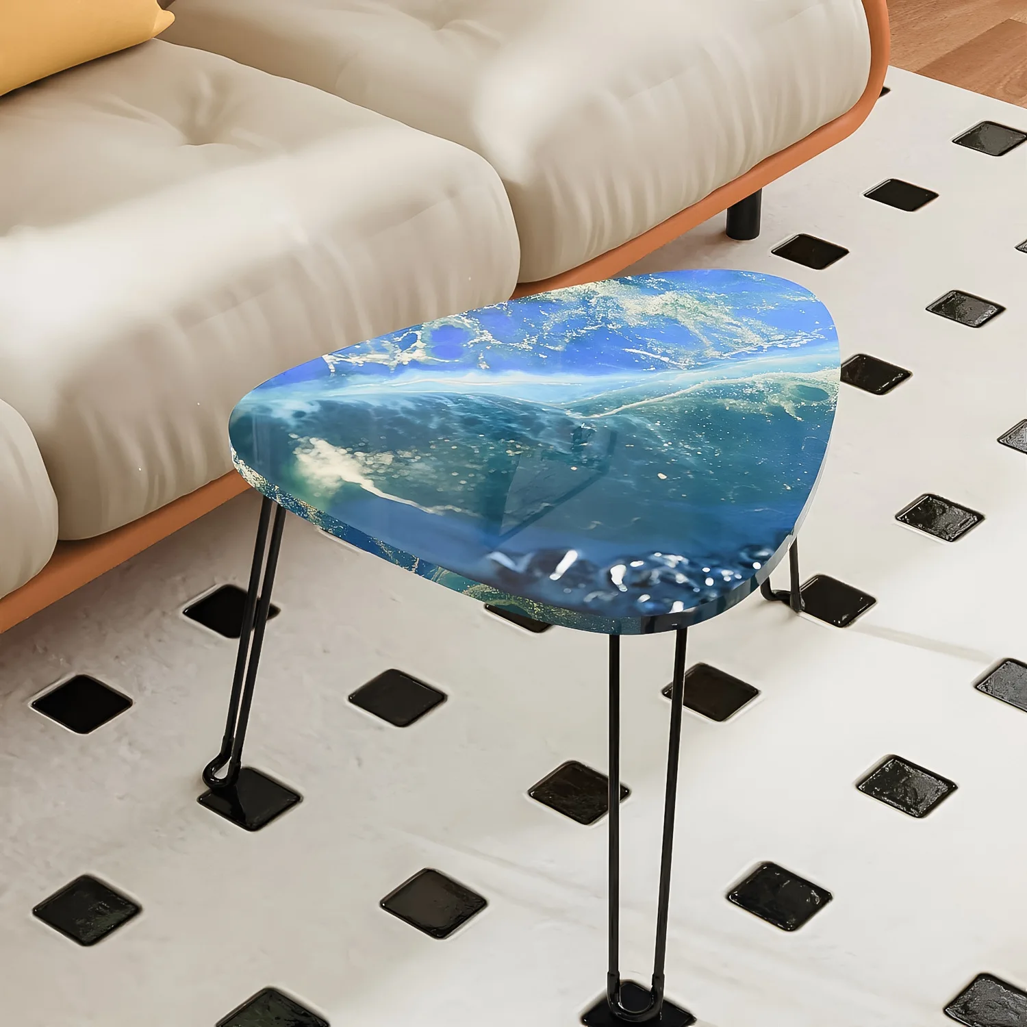 Resin Casting Mold: Thin, Triangular “River” Table Silicone Mold for Home Decor, Daily Use DIY Crafts，Living Room Decorations