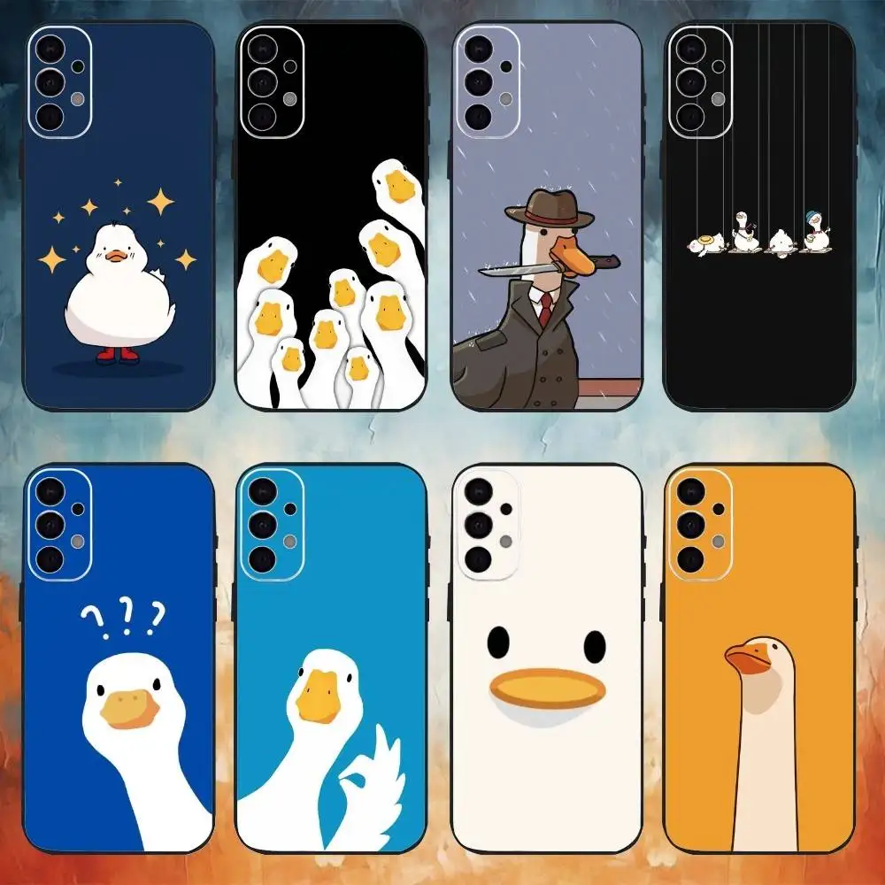 

Goose Goose Duck Phone Case For Samsung S25,S24,S21,S22,S23,S30,Ultra,S20,Plus,Fe,Note,10,9,5G Black Cover