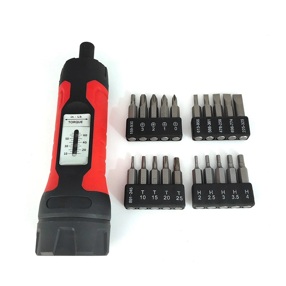 Adjustable Manual Torque Screwdriver Set Windows Torque Screwdriver with 20 Screwdriver Bits.