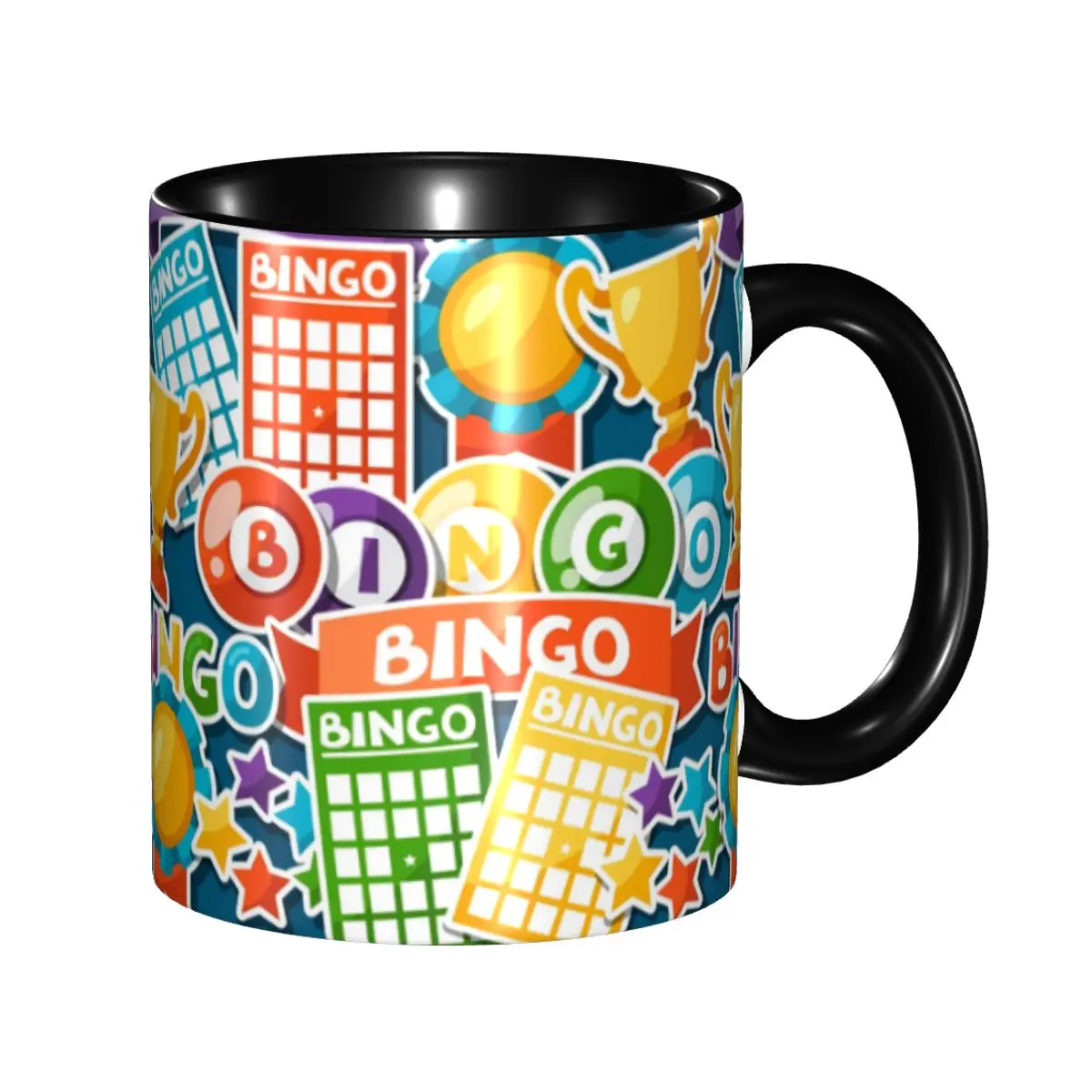 

Bingo Paper Game Mug Custom Coffee Ceramic Mug Cup Creative Present