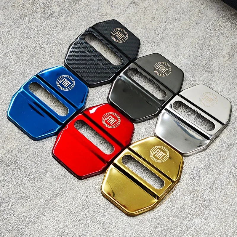 

Car Door Lock Covers Anti-rust Case Stainless Steel Protect Buckle Stickers for FIAT Abarth Palio Bravo Punto Tipo Stilo Panda