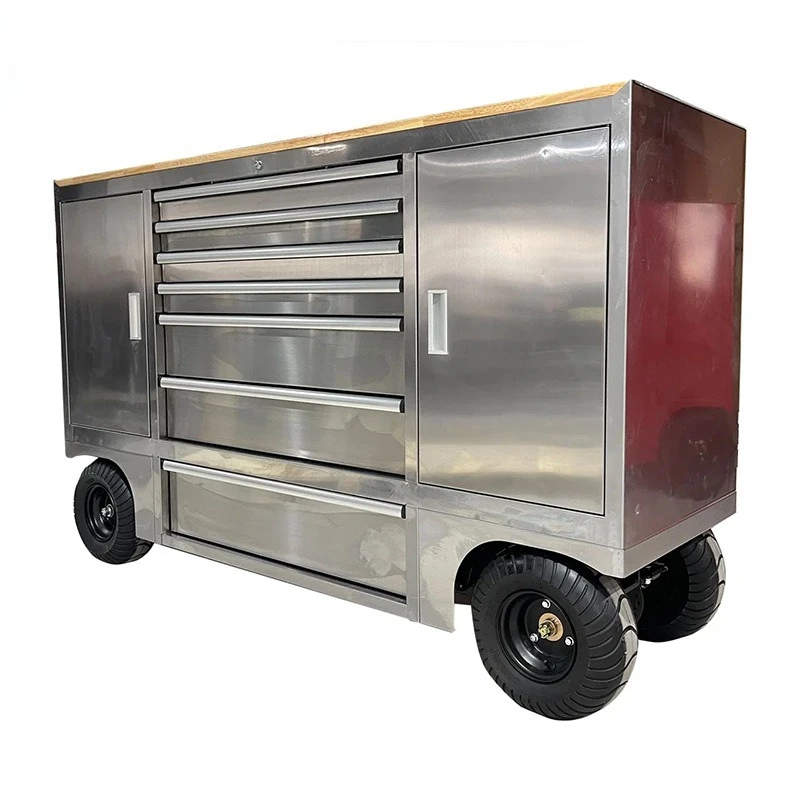 Multifunctional Durable Stainless Steel Workshop Garage Operation Site Heavy Duty Pit Car Cabinet