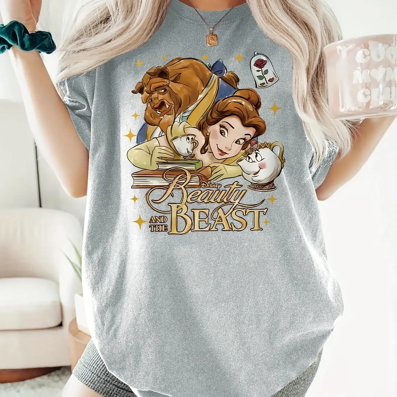 

Новинка Disney 2026, хит продаж, детская летняя футболка принцессы для девочек, семейная одежда для родителей и детей, повседневная свободная удобная женская футболка с героями мультфильмов