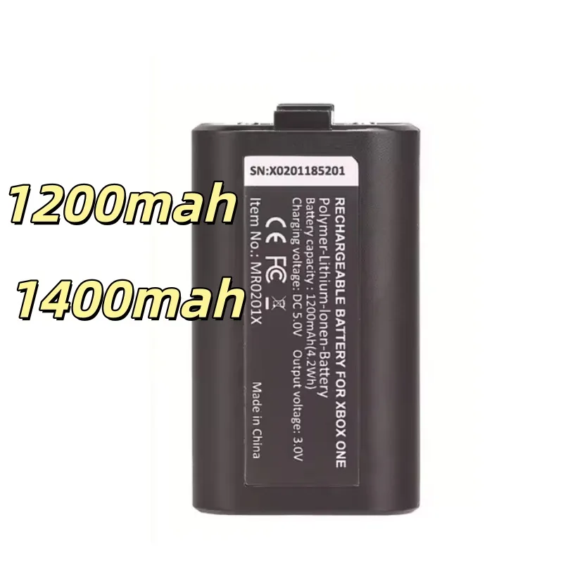 1-2Pcs 1200mAh 1400mah Rechargeable Battery Pack with Charging Cable for Controller DYND01