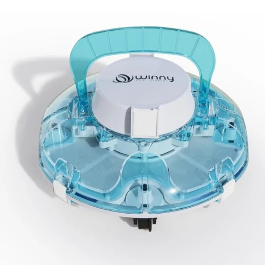 

Беспроводной робот-пылесос для бассейнов 2026 года (обновленная модель), время работы 80 минут, автоматический, для наземных бассейнов до 650 кв. футов, портативный, самоочищающийся