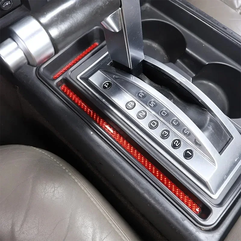 

YK For Hummer H2 2003-2007 Soft Carbon Fiber Car Center Shift Slot Pad Decorative Sticker Interior Car Accessories