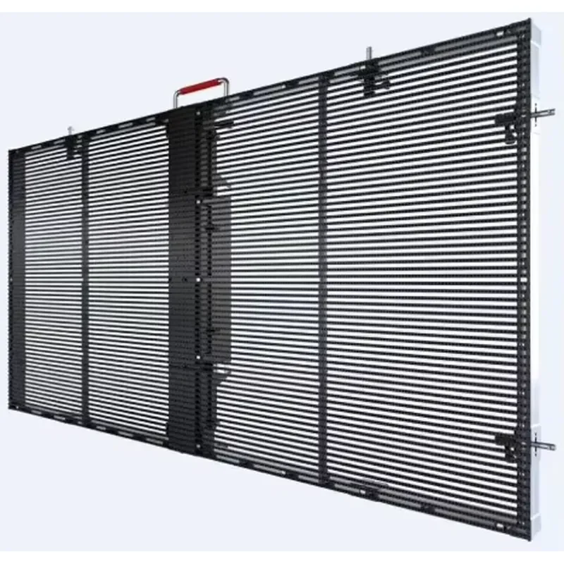 Clear Transparent LED Video TV Wall P3.91mm Indoor LED Mesh Curtain Digital Signage Displays 3D Led Screen P3.91