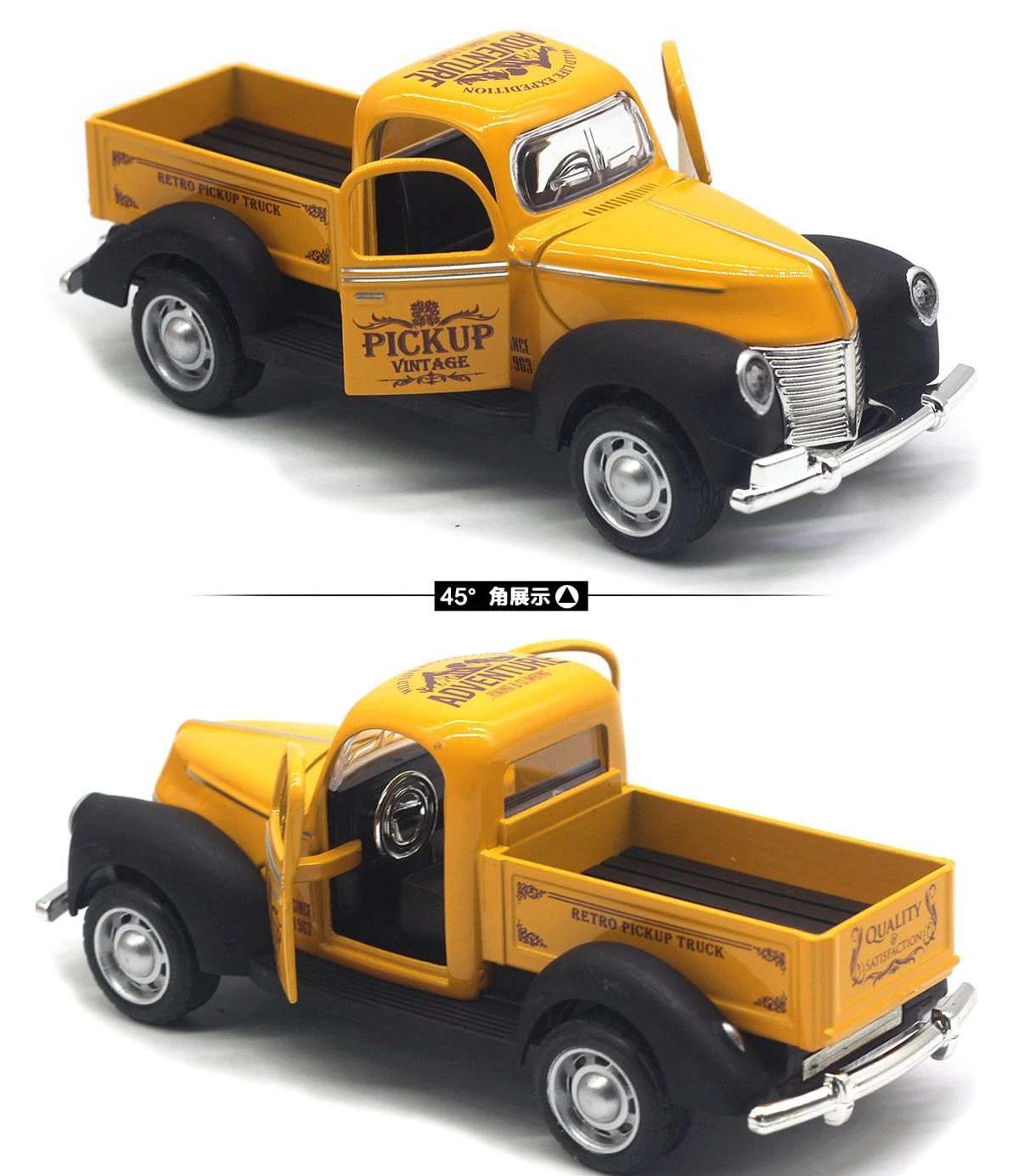 1:32 Pastilla de aleación Coches clásicos Modelo de simulación de juguete extraíble, sonido y luz Metal fundido a presión de 5 pulgadas