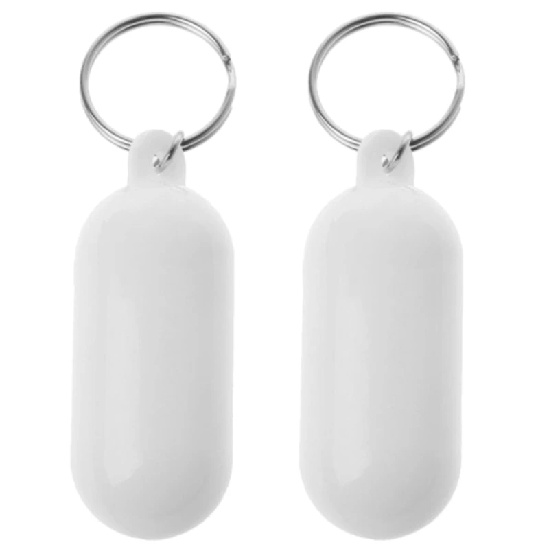 Floating Key Rings for Backpack, Key Chain, Car Keys, Sports Float Keychain for Boats, Fishing, Kayak, Surfing, 2 Pcs