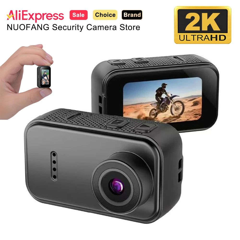 AliExpress ZRGAE Ultra Compact Wearable Pocket Sports Action Camera Kit 1.47" Screen Thumb Cam 120° Wide Angle for Riding Cycling Hiking Vlog