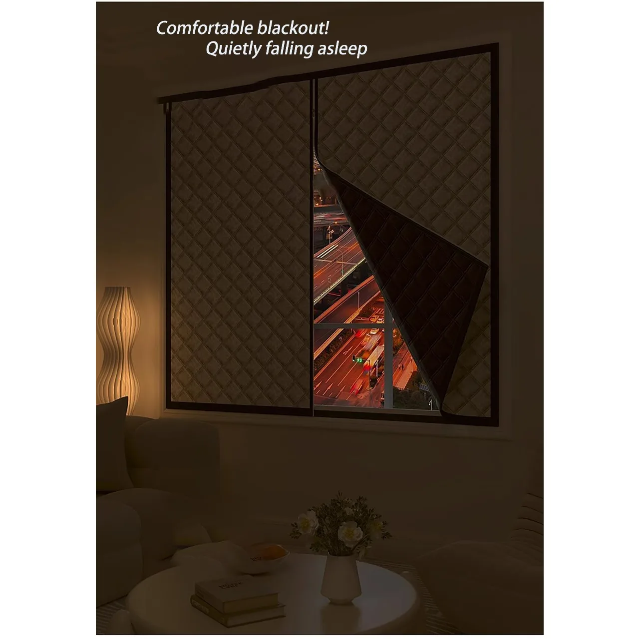 Winter Windproof Warm Curtains Cold Proof Insulation Film Triple Layer Antifreeze Thickened Cotton Sealing Window for Home