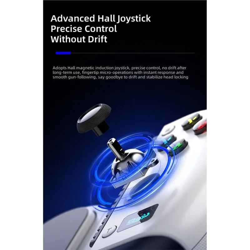 D15 Wireless Bluetooth 5.4 Telescopic Gamepad 6-Axis For PS3/For PS4 PC Android IOS Controler Hall Effect Sticks
