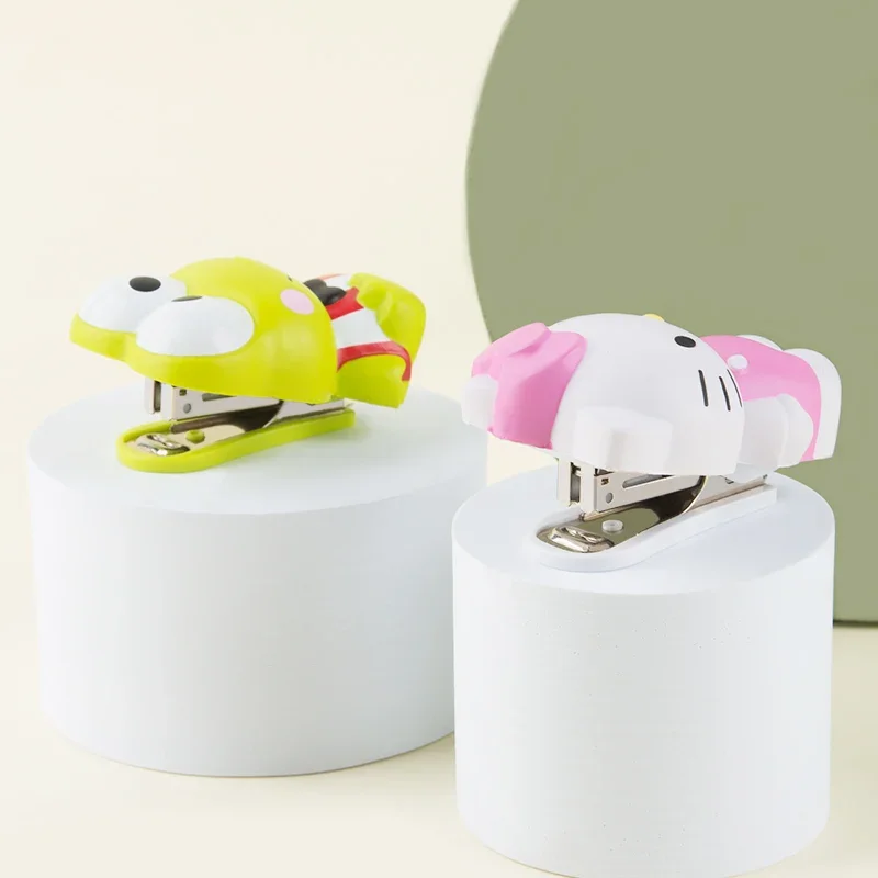 Sanrio Kitty Kero Kero Keroppi Cute Girl Heart Decompression Pinching Music Stapler Sponge Children