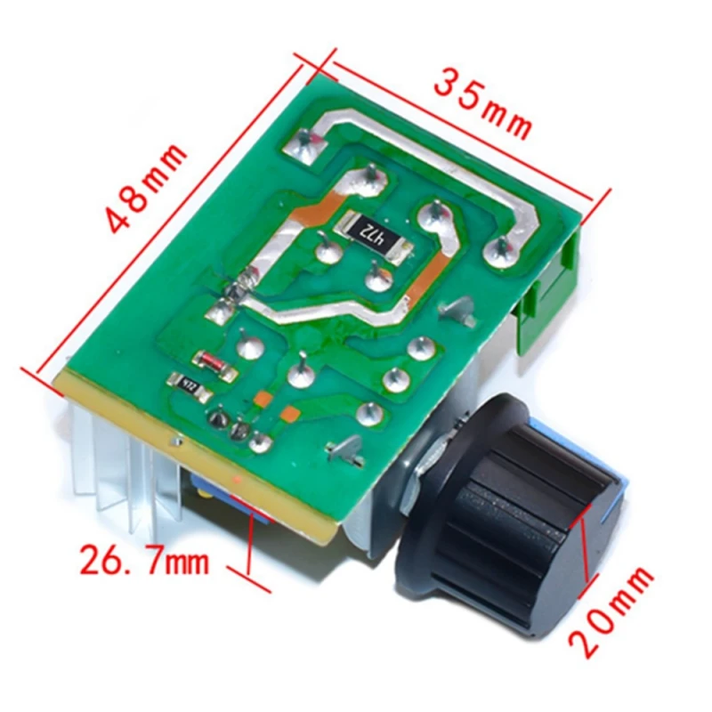 AC 220V 2000W SCR Voltage Regulator Dimming Dimmers Motor Speed Controller Thermostat Electronic Voltage Regulator Module