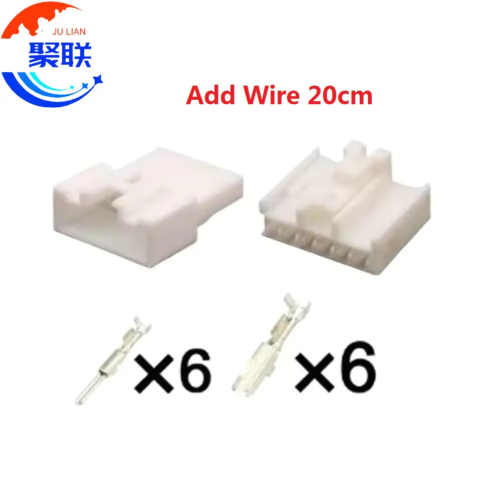 1Set 6Pin Automotive Connector 90980-10957 7283-1061 Car Switch Harness Plug Connector For Toyota Lexus