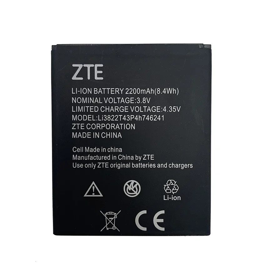 

100% Original 2200mAh Li3822T43P4h746241 Battery For ZTE Blade L4 Pro A475 A465 A315 TWM, Amazing X3s Batteries Bateria