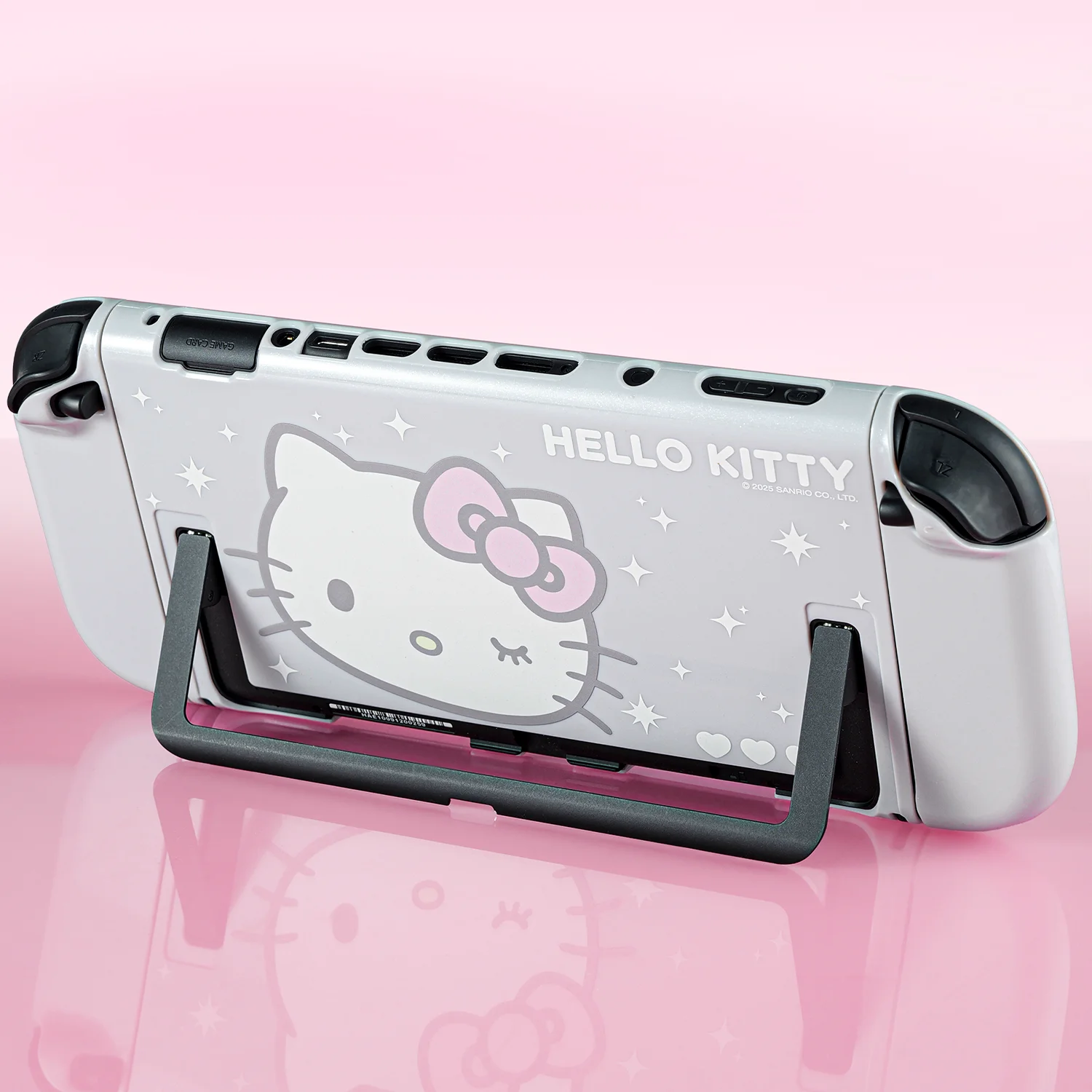 Hot Original Wanted Geekshare Protective Case Switch 2 Split Semi Transparent Anti Drop Hello Kitty Pattern Cover With Thumb Gri view 4