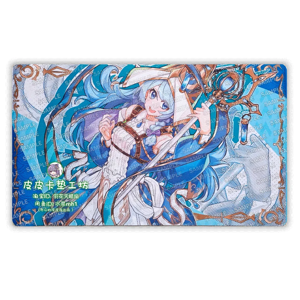 

Yu-Gi-Oh! Water Enchantress of the Temple AICM DIY Anime Game Battle card Rubber Card Pad Mouse Pad Keyboard Pad 600*350*2mm
