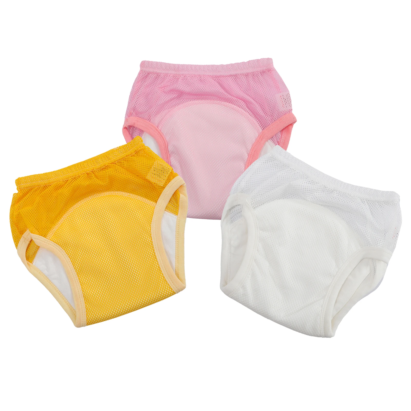 

3 Pcs Training Pants Newborn Baby Training Pants Toddler Underwear Cotton Soft Comfortable Breathable Reusable Diapers