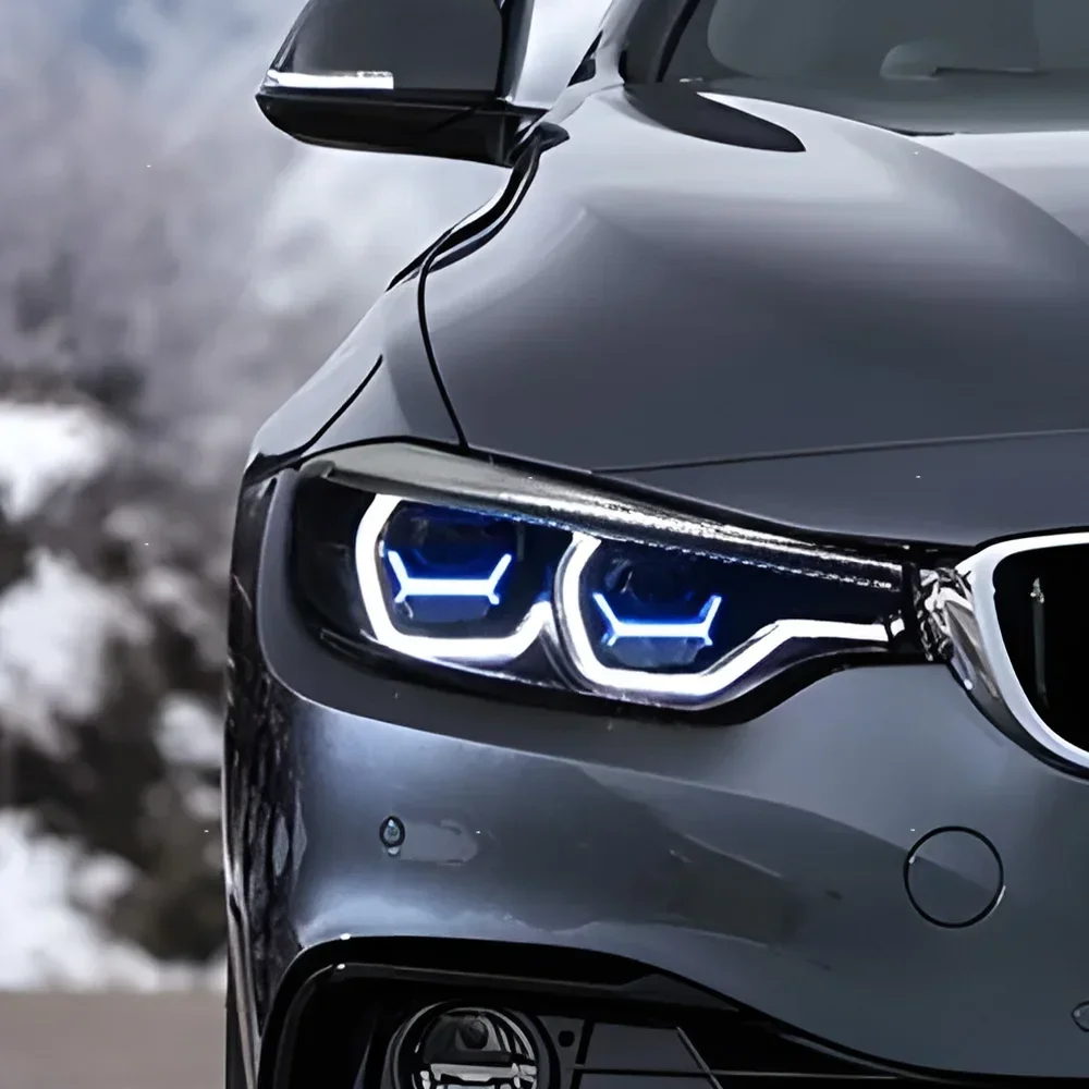 

Автоматические фары для BMW 4 серии F32 M4 425i 430i 2013-2020, обновление светодиодов, высококачественные линзы проектора DRL, автомобильные аксессуары в сборе
