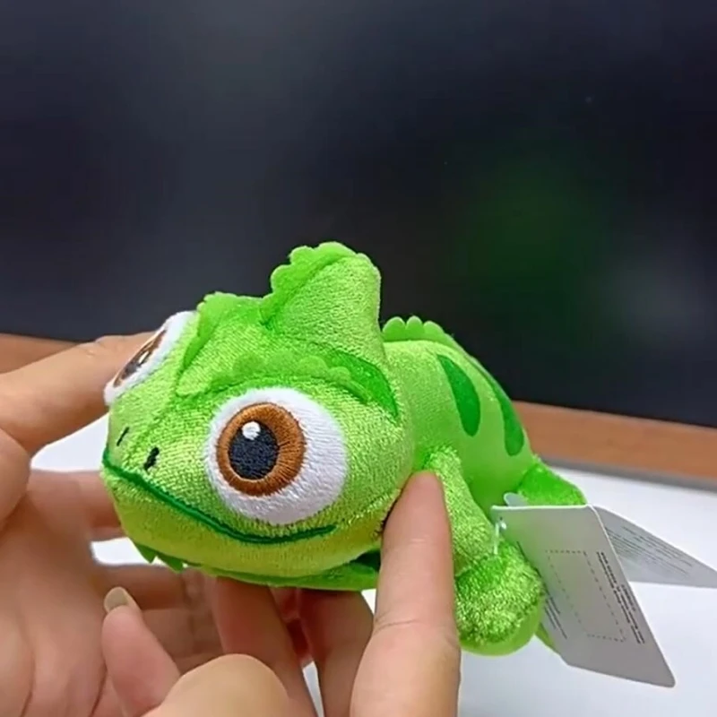 Anime Chameleon Plush Toys Soft Stuffed Animals Cartoon Plushie Doll Pascal Rapunzel Shoulder Magnetism Decor Girl Gift For Kids