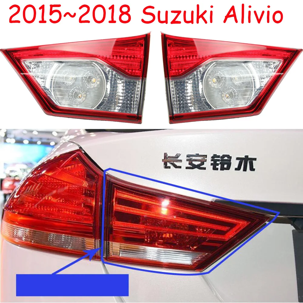 1pcs Car Styling For Suzuki Alivio Taillights 2015~2018year Swift Vitara Sx4 Jimny Car Accessories Alivio Tail Lamp Rear Lamp