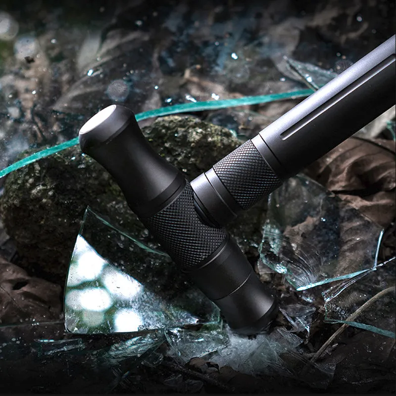 Multifunctional hiking pole Outdoor self-defense stick Self-defense men's car self-defense tactical stick Retractable folding