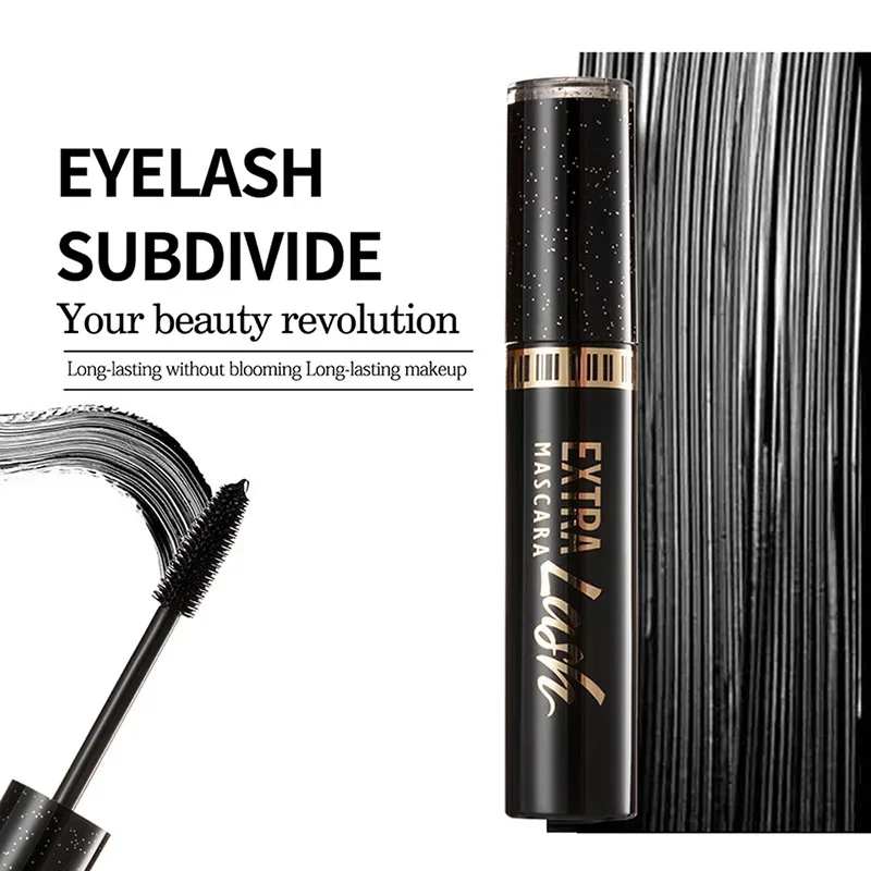 1 Stuks/Verkopen Mode 4d Mascara Waterdichte Mascara Make-Up Wimpers Dikke Curling 4d Zijden Vezel Mascara Professionele Cosmetica