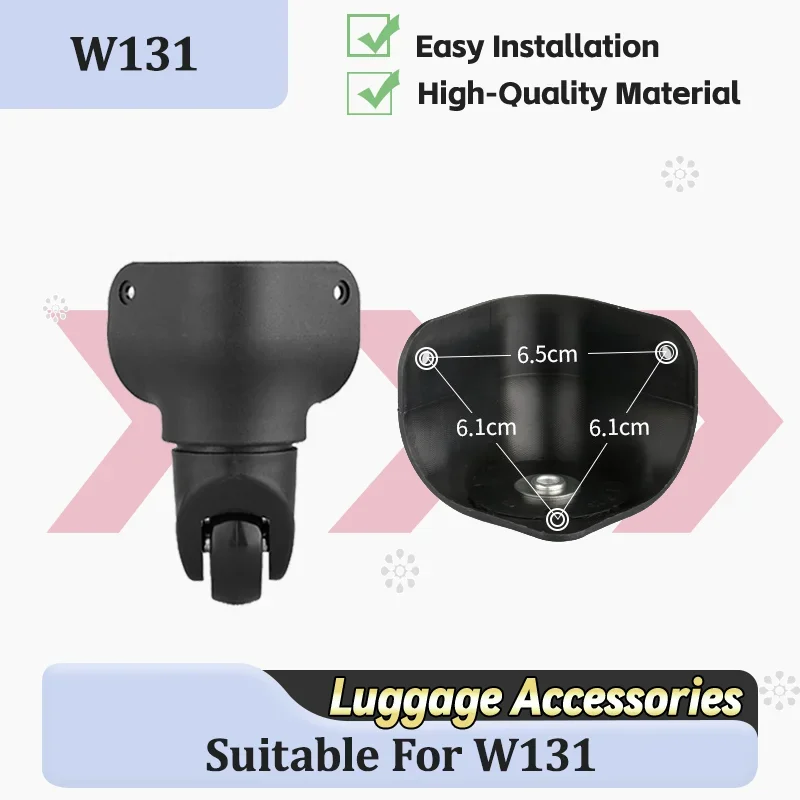 For W131 Luggage Wheel Replacement Parts 360 Luggage Wheel Set—Replacement Casters Silent and Ultra-Smooth