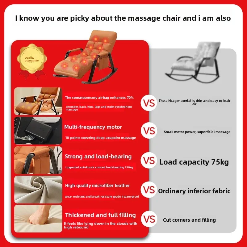 

Able Rocking Chair Household Reclining and Sleeping Lazy Sofa Full Body Automatic Intelligent Electric Adult Back Massage Chair