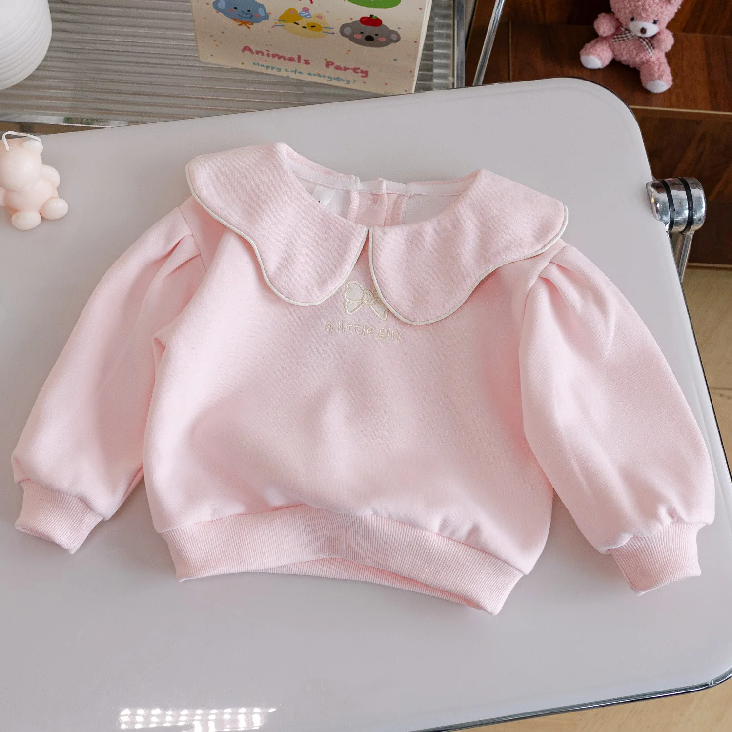 

Толстовки для девочек, весна-осень 2029, детские хлопковые топы с длинными рукавами для маленьких девочек, одежда, футболки, милая детская верхняя одежда, наряды