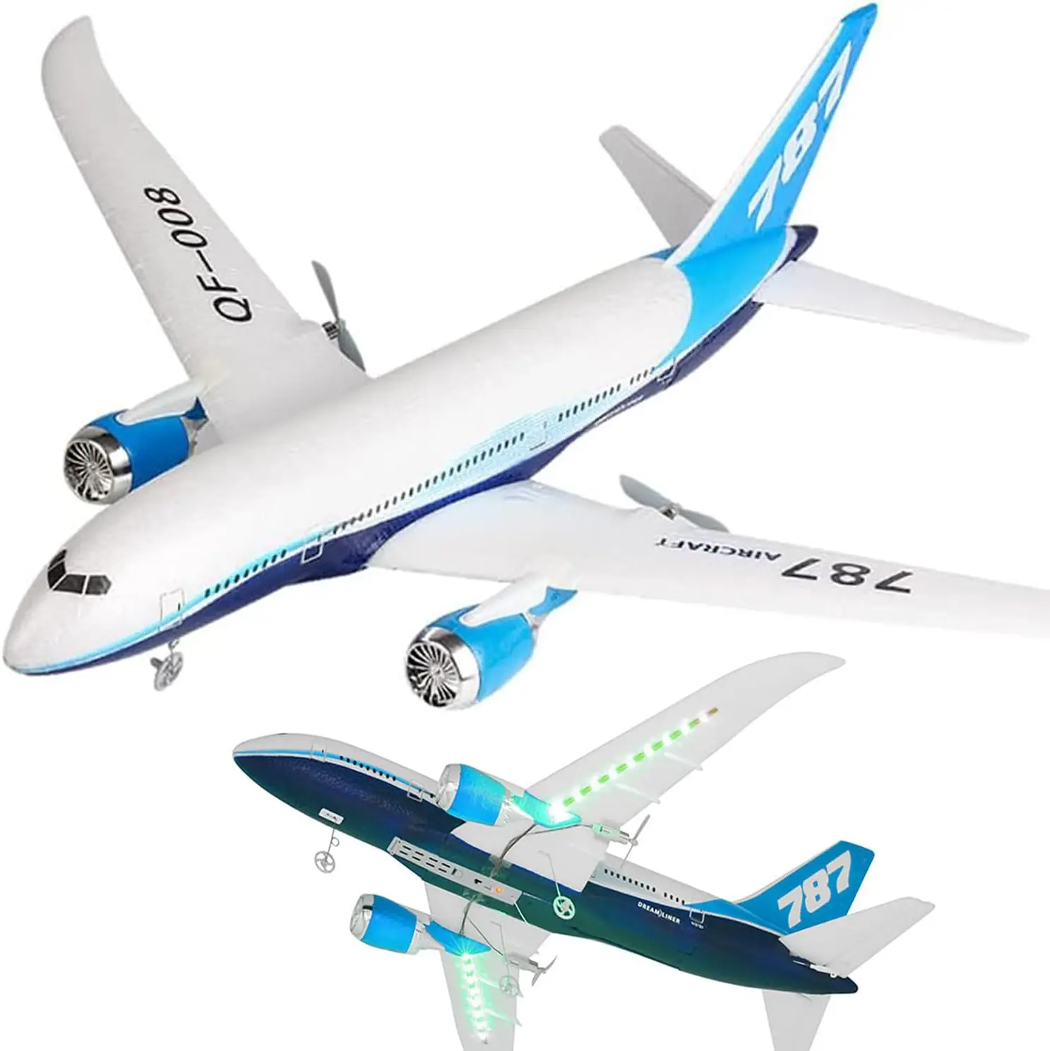 

Remote Control Fixed-Wing Aeroplanes Aircraft Boeing 787 Three-Channel High-Flying 1000 Meters Special Connection Roll Epp