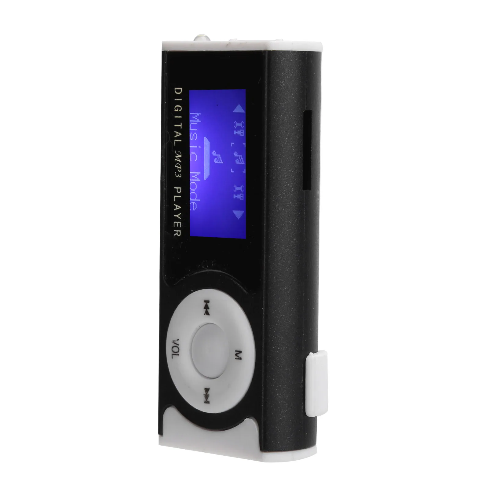 Portable Sports MP3 Flashlight Mini BackClip LCD Mini Screen Music Media Player(Black ) Sports Walkman Flashlight Mini