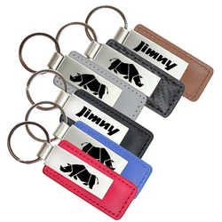 Key Chain For Suzuki Rhino JIMNY JA11 JB31 JB33 JB43 JB23 JB64 JB74 LJ10 Metal Leather Car Keychain Key Chain Rings Accessories