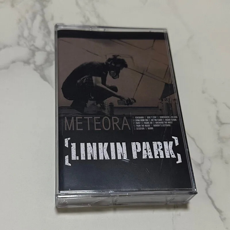 Casete de Audio del Álbum Meteora de Linkin Park, Casete de Música Retro Vintage para Coleccionistas de Música, Regalo para Amantes de la Música